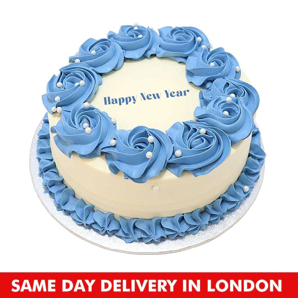 Blue Cake | Blue Cake Design | Simple Blue Cake Design