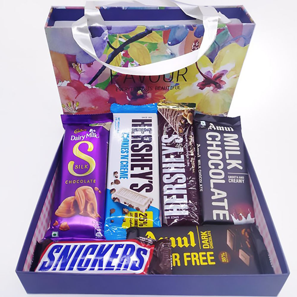 SFU E Com Lovely Chocolate Surprise Gift Hamper with Beautiful Tray | Chocolate  Gift Box to Gift Your Loved Ones On Diwali | 085 -