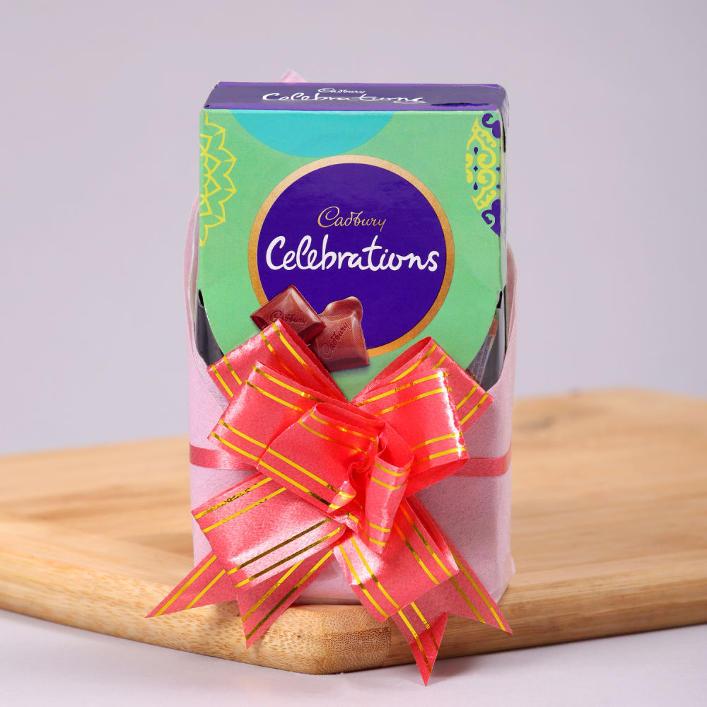 Webelkart Premium Diwali Gift Combo of Gold Plated Laxmi Ganesha Idol, 1  Cadbury Celebrations Gift Pack at Rs 299.00 | Car Dashboard Idol | ID:  2851510739712