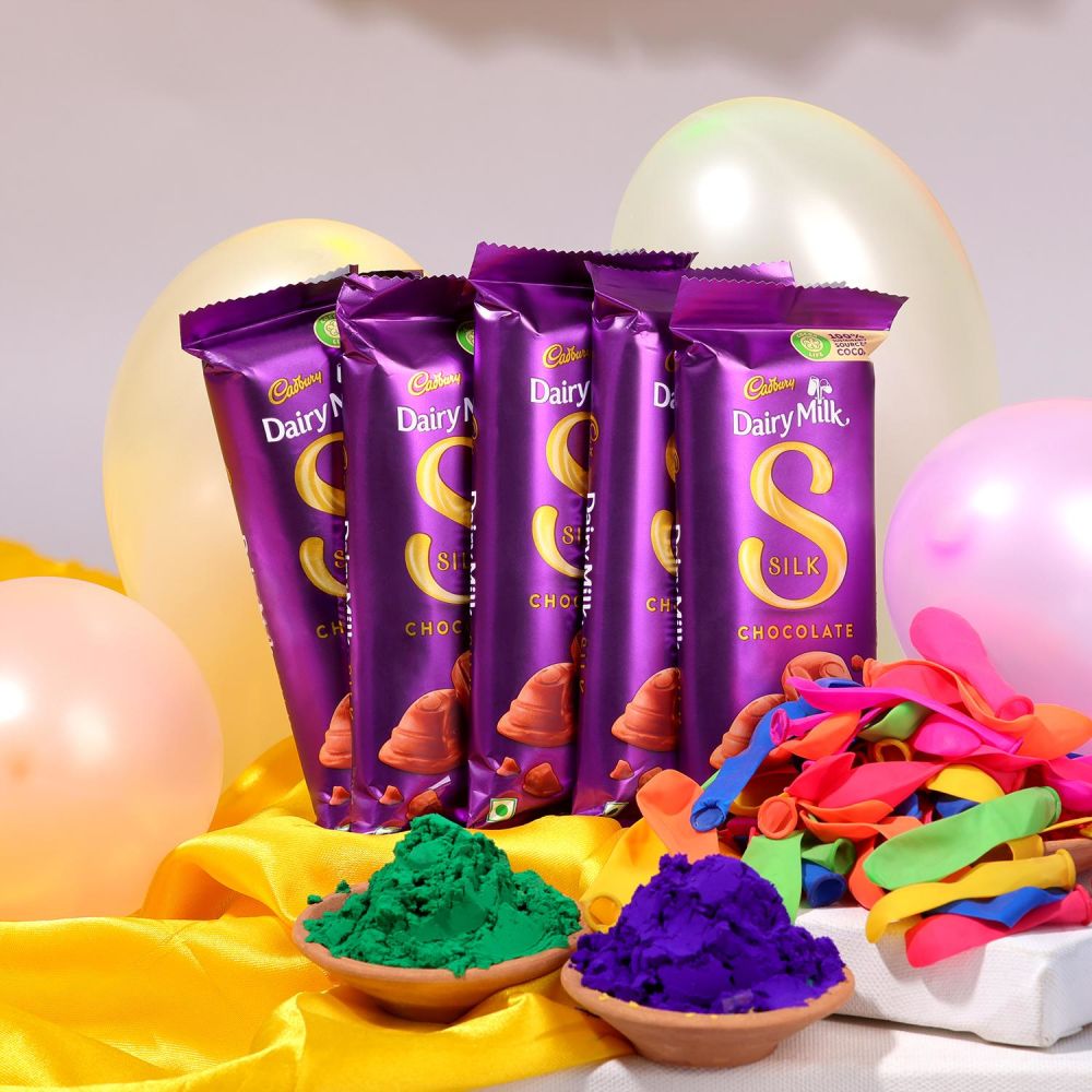 Holi Water Balloons With Chocolate Color Combo Winni
