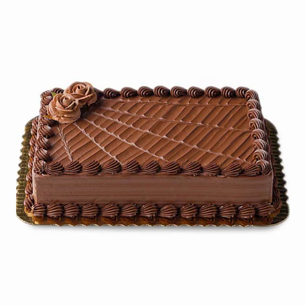 Rectangular chocolate cake outlet design