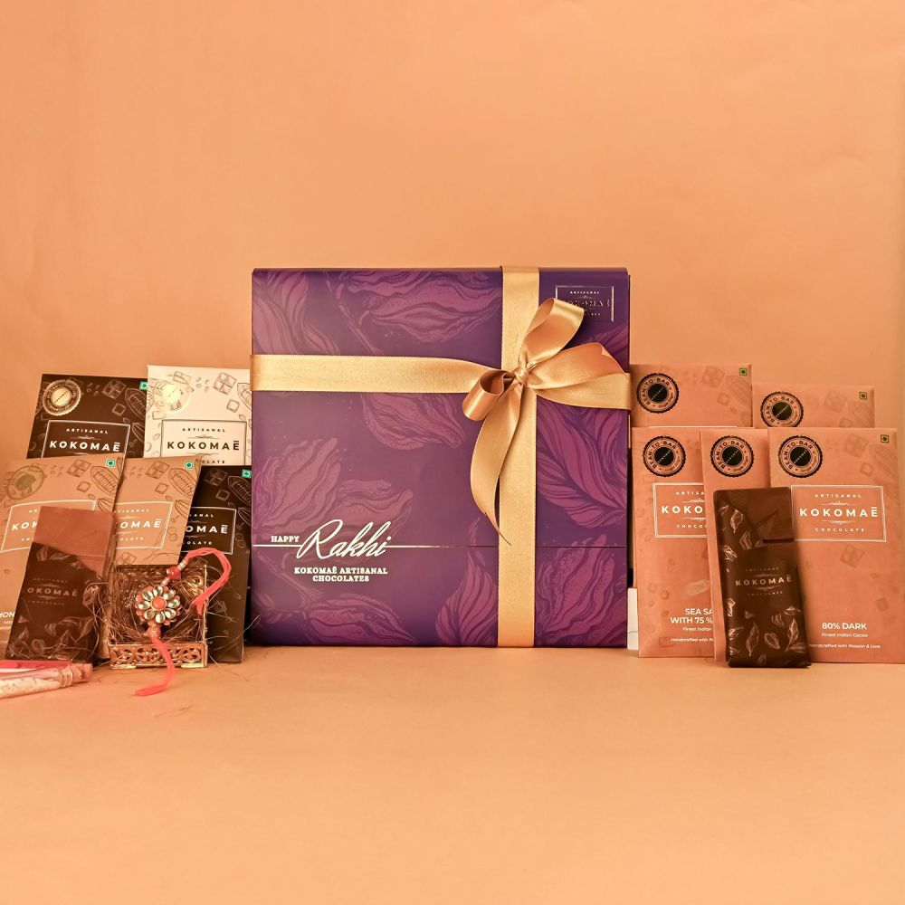 Rakhi Gift Hamper | Rakhi & Homemade Chocolates | Choco-n-Nuts