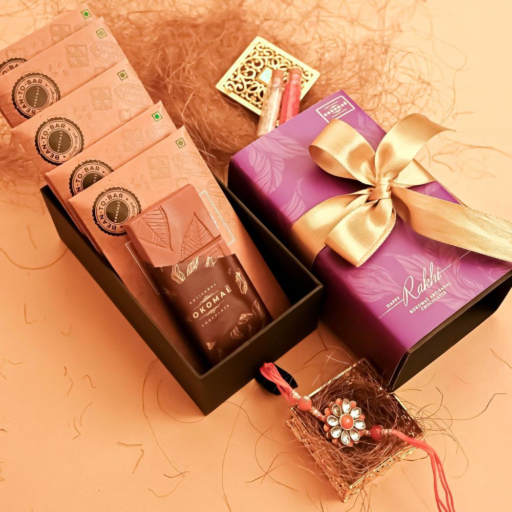 ZOROY Luxury Chocolate Rakhi Hamper for Brother Sister | Rakhi basket