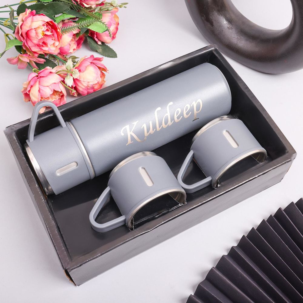 Vacuum Flask Set With 3cups -500ml