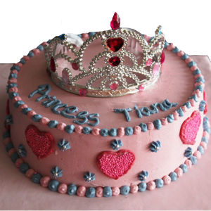 Pink and silver princess cake | Pink princess cakes, Princess cake, Cake