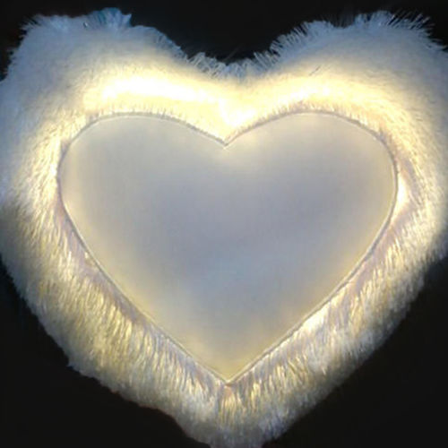 led heart cushion