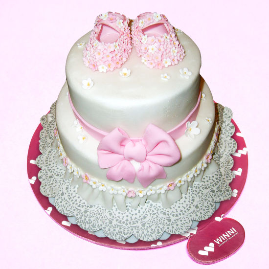 Online Cake Delivery Baby Girl 2 Tier Cake Winni In Winni In