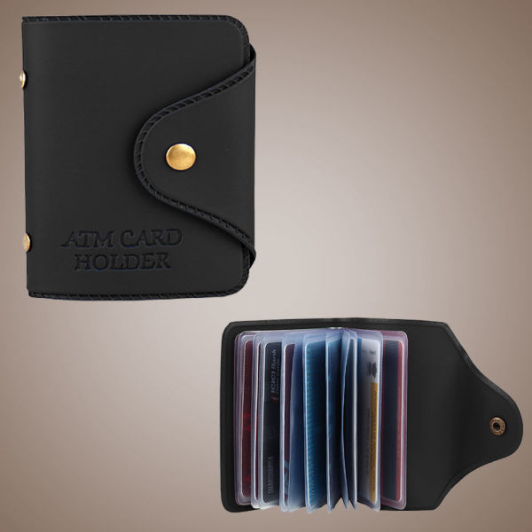 Safe Your Business Card With Black Card Holder Winni