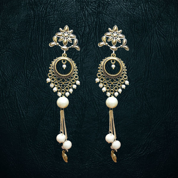 White Moti Earrings | Winni