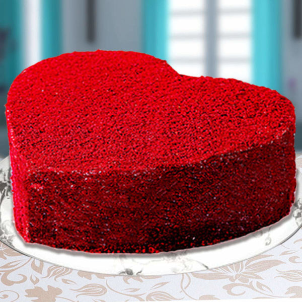 Buy Red Velvet Heart Cake