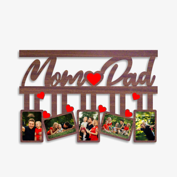 Mom and Dad Photo Frame Winni