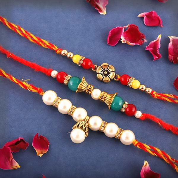 Buy Beads Beauties Rakhis Set Of Three