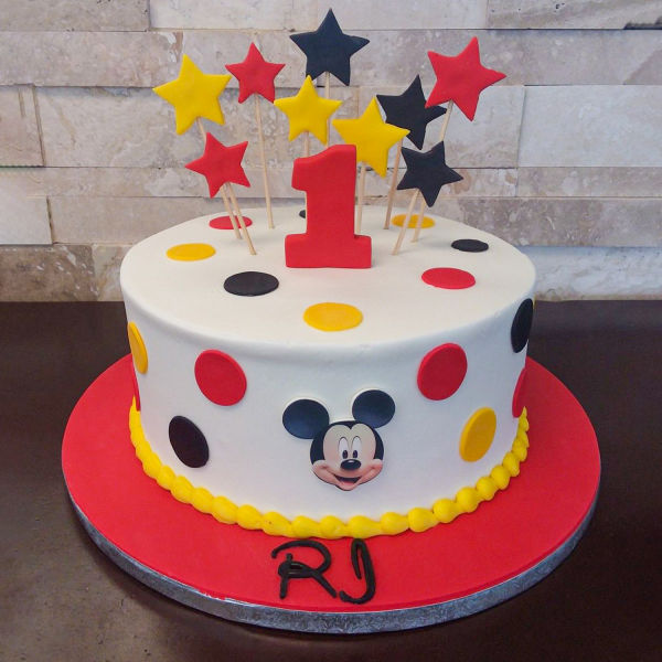 Mickey Mouse Birthday Cake No.K006 - Creative Cakes