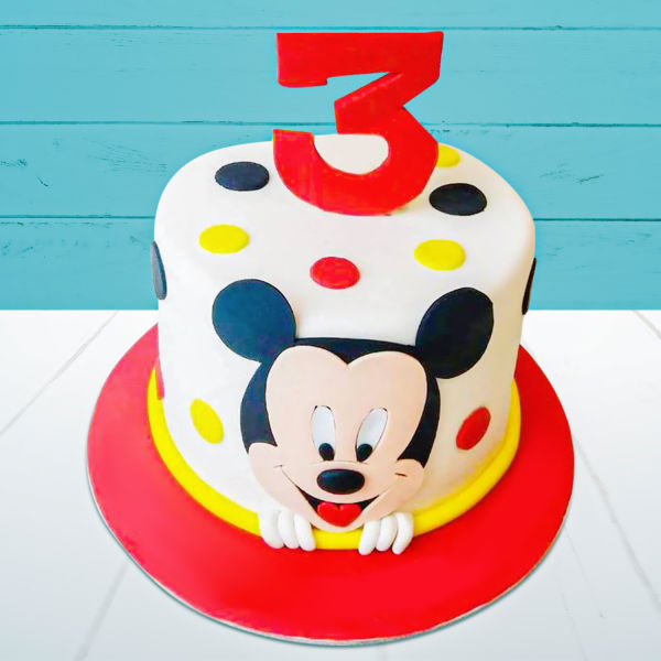 Buy Birthday Mickey Fondant Cake