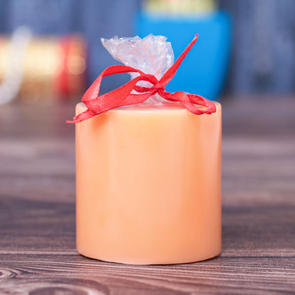 Buy Orange Fragrance Pillar Candle
