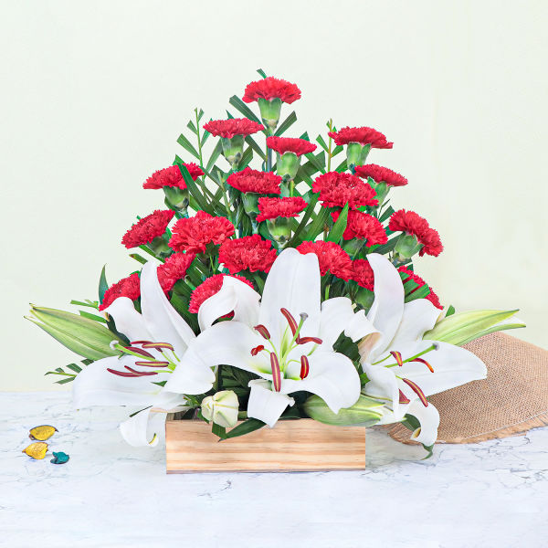 Buy Assortment Of Carnations and Lilies