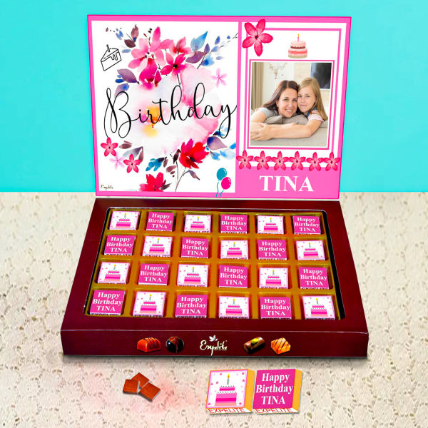 Birthday Celebration Personalised Chocolate Box - birthday gifts - Rs.299  Buy online gifts for birthday, anniversary