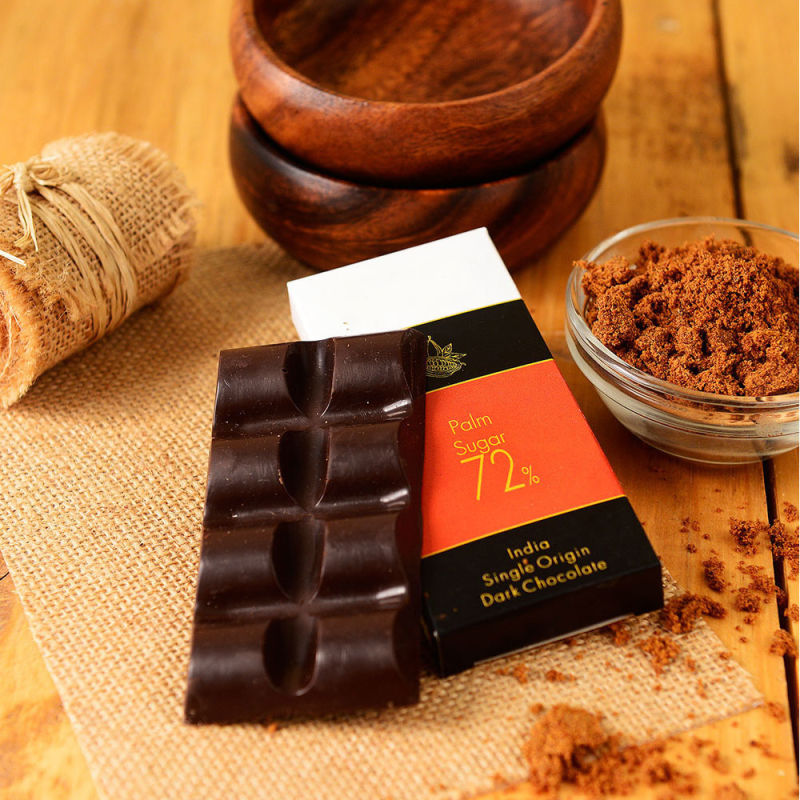 Artisanal Palm Sugar Dark Chocolate Bar Set of 2 | Winni.in