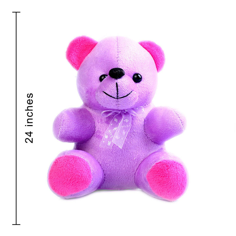 purple color teddy bear