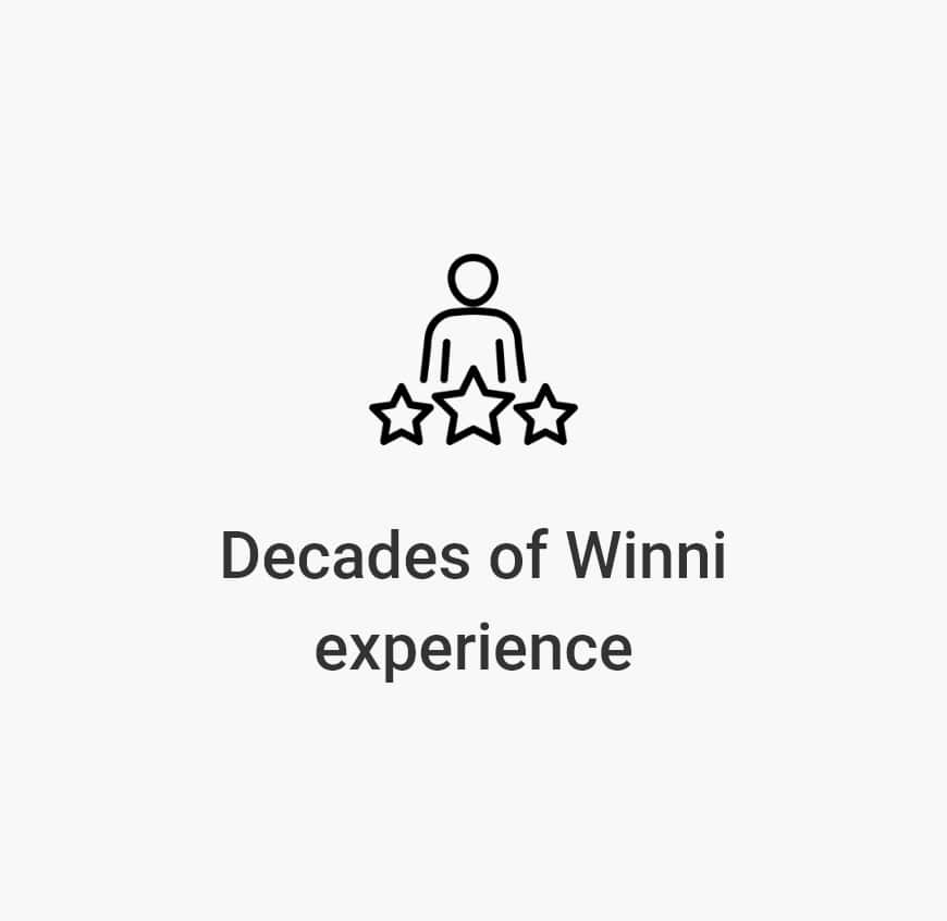Decades of Winni experience