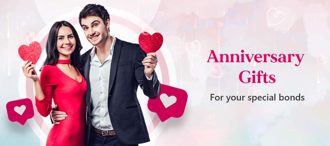 Send Anniversary Cakes, Flowers Online-Wedding Gift Delivery India