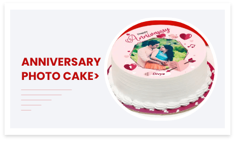 anniversary photo cake