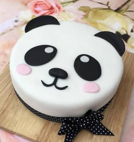 Teddy Bear Birthday Fondant Cake For Kids - Bakersfun-suu.vn