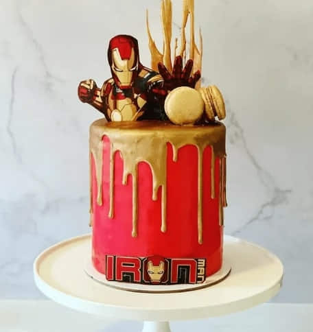 Iron Man Photo Cake for Kids Birthday Online| YummyCake