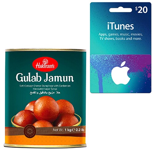 Buy iTunes Gift Card with Gulab Jamun
