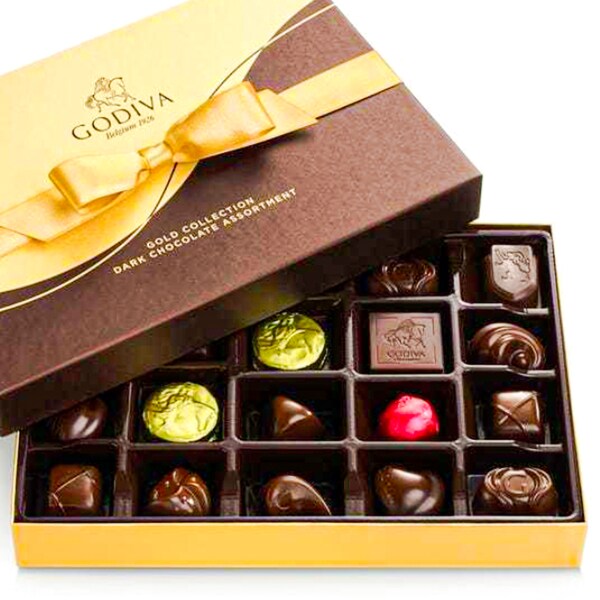 Godiva Dark Chocolate Assortment Box Winni