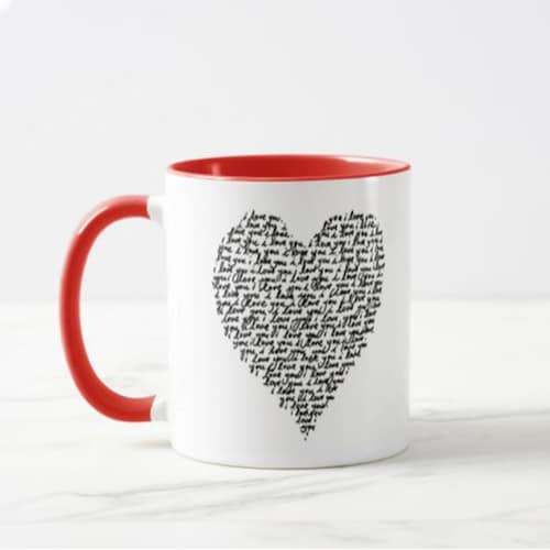 Buy Embedded Love Mug