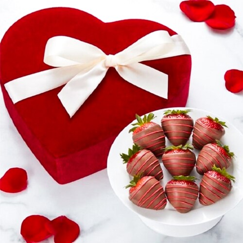 Buy Chocolate Strawberries in Heart