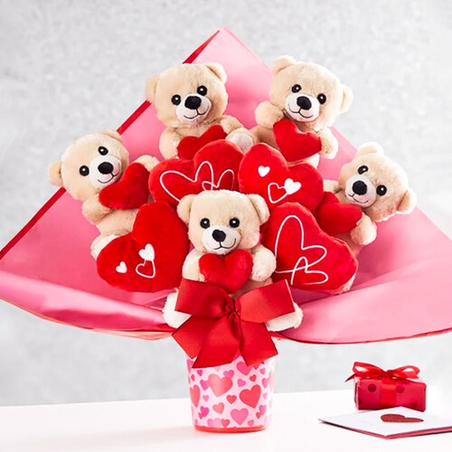 Buy Romance Plush Bouquet