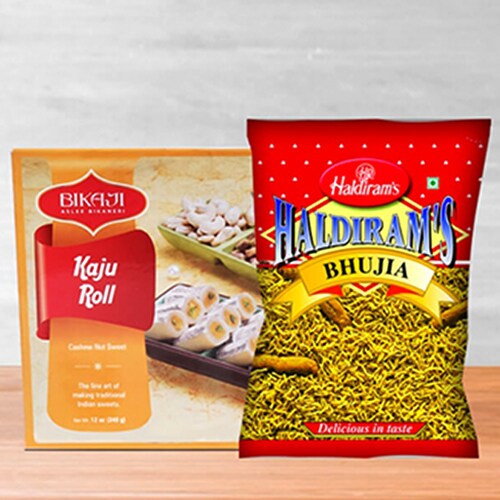 Buy Kaju Roll and Bikaneri Bhujia