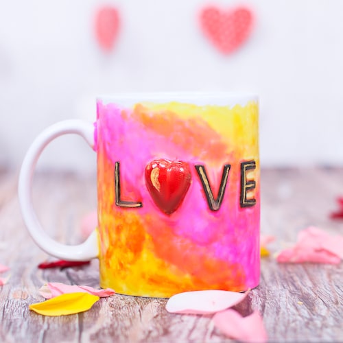 Buy Love Pinky Yellow Mug