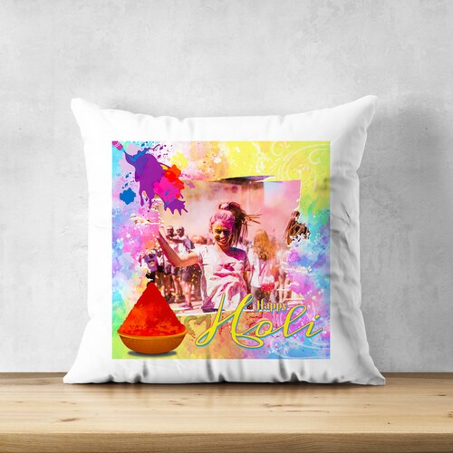Buy Colorful Holi Cushion