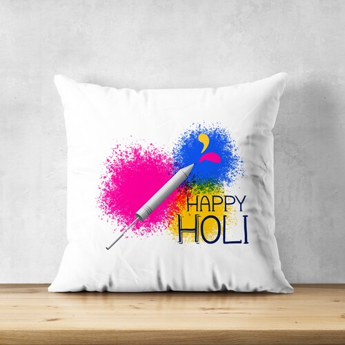 Buy Joyous Holi Cushion
