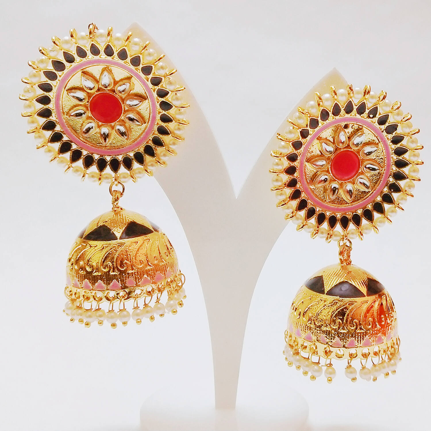 traditional kundan earrings