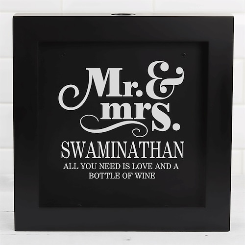 Buy Happy Couple Wine Cork Box