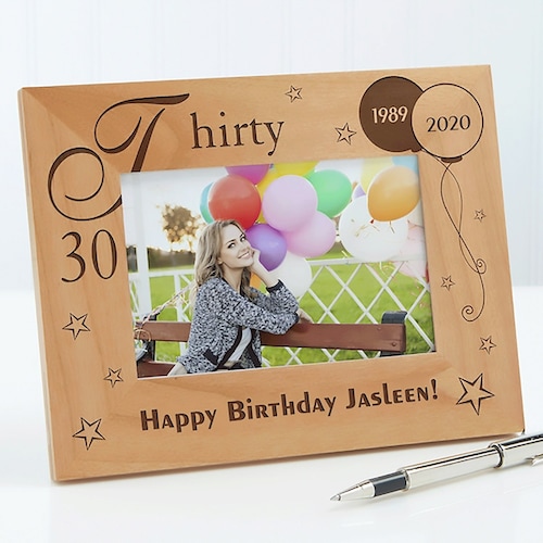 Buy Personalized Birthday Wooden Photo Frame