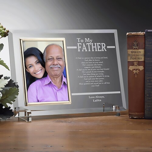 Buy Custom Picture Frame With Text For Dad