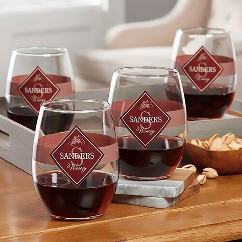 Buy Family Custom Wine Glasses Set