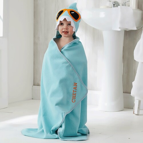 Buy Baby Shark Kids Hooded Bath Towel