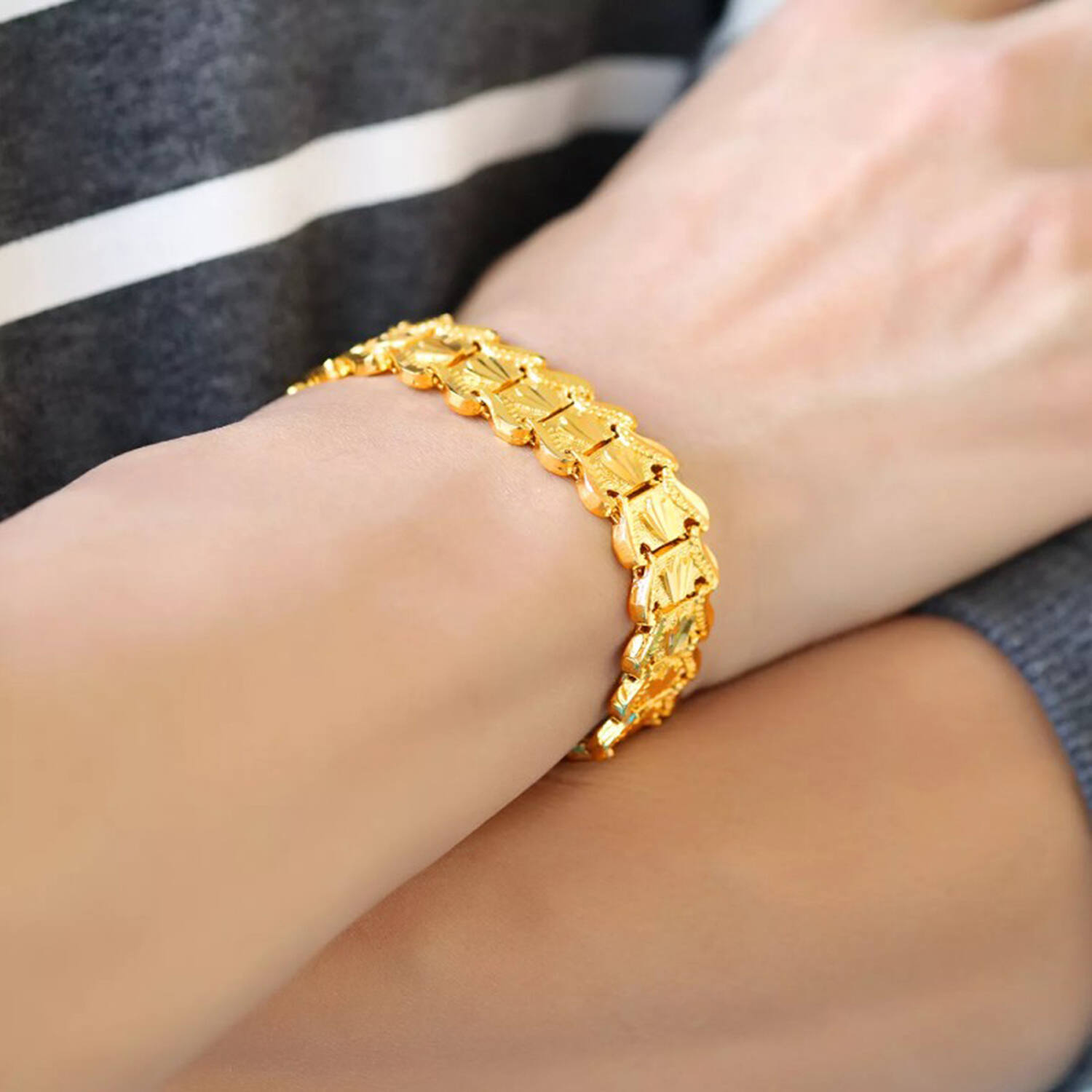 Buy 22K Yellow Gold Bracelet for Men JL AU Online in India  Etsy