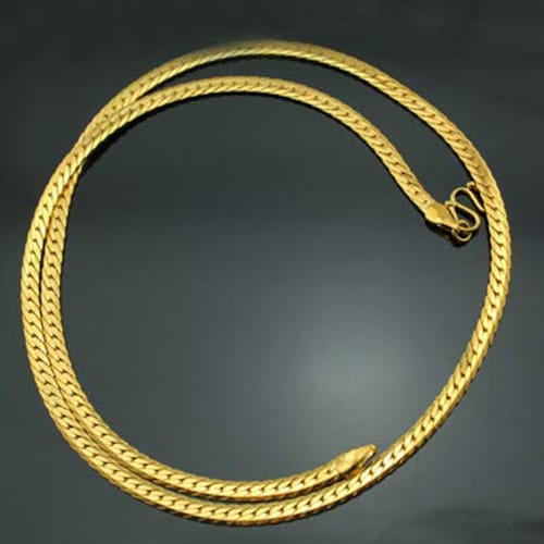 Buy Flat Mesh Gold Chain