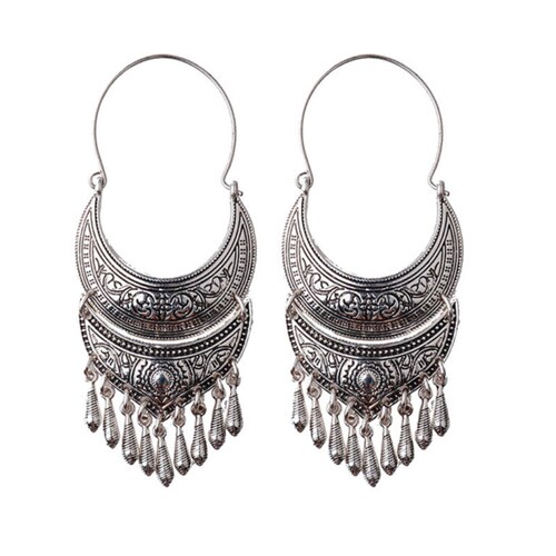 Buy Bohemian Oxidized Toned Earrings