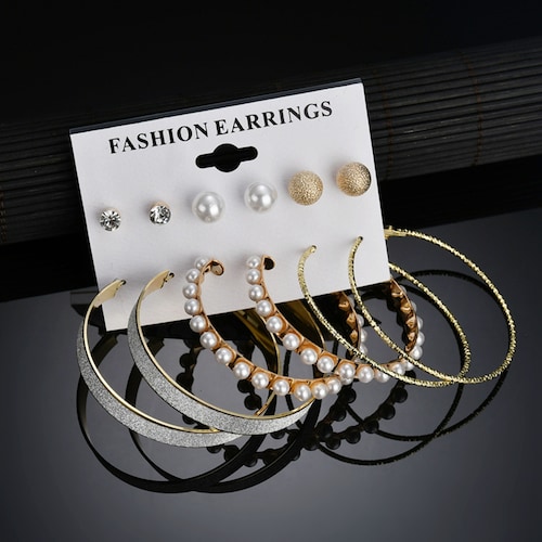 Buy 6 Pair Of Elegant Earring