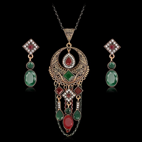 Buy Vintage Toned Necklace Set