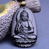 Buy Natural Black Stone Buddha unisex Pendant