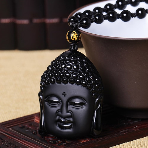 Buy Unisex Black Buddha Pendant